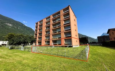 BIASCA: LUMINOSO 4.5 LOCALI CON GIARDINO