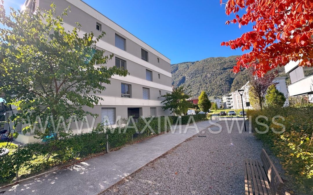 BELLINZONA-GERRETTA: MODERNO APPARTAMENTO CON GIARDINO